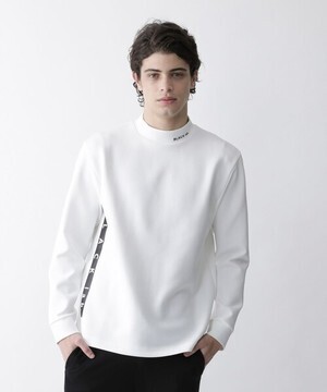 BLACK LABEL CRESTBRIDGE ロゴプリントモックネックカットソー