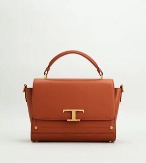 TOD'S トッズ Tタイムレス クロスボディ スモール - ブラウン