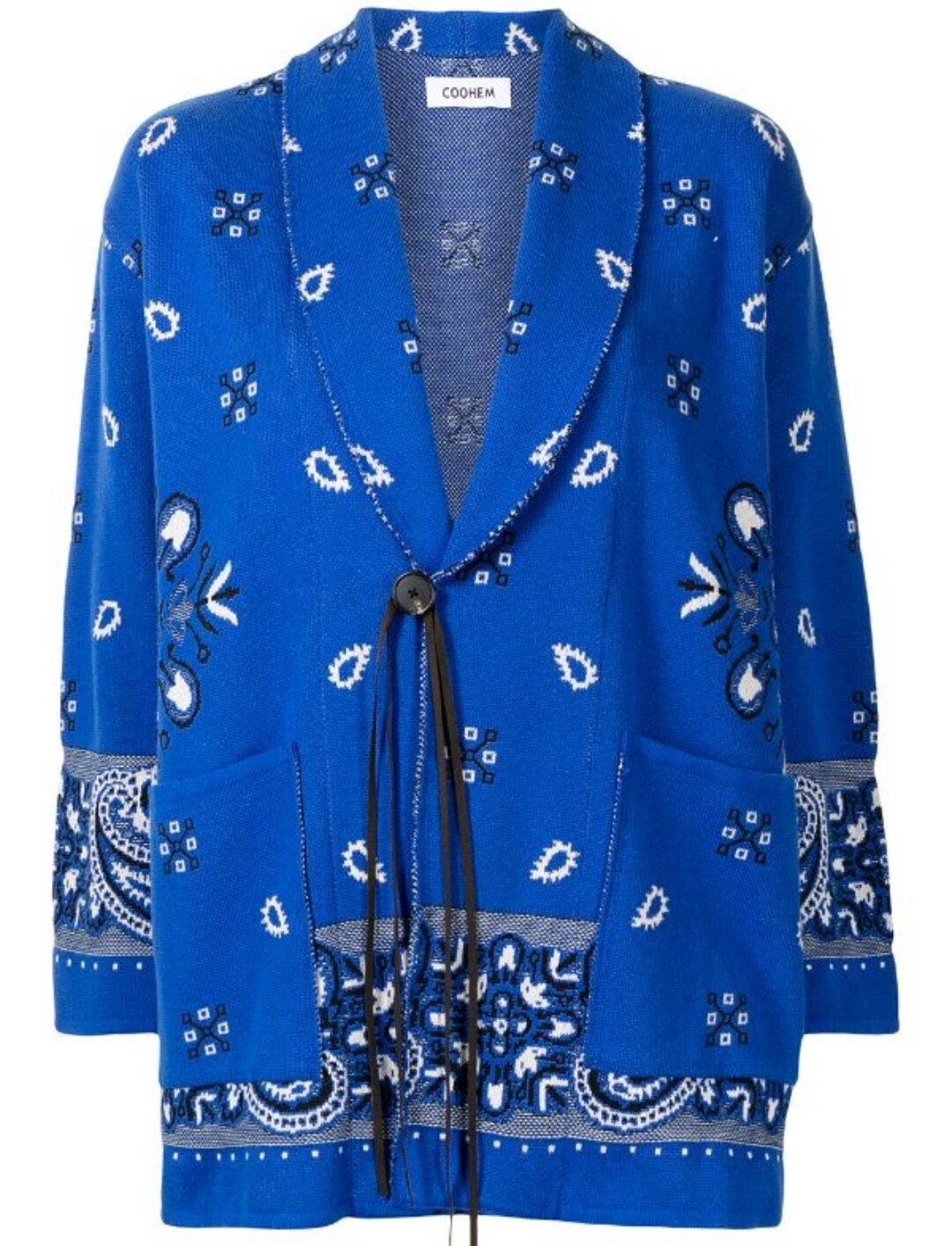 Coohem bandana-jacquard knitted jacket