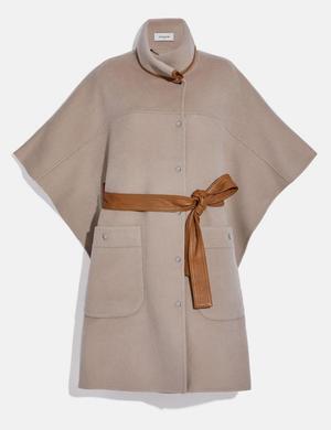 COACH Double Face Belted Cape