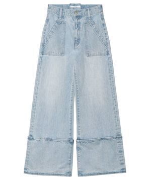 UN3D. タックデニムパンツ