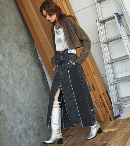 JUEMI San José (Bi-color Long Slit Skirt)