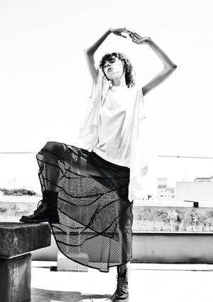 sakayori. lace long skirt