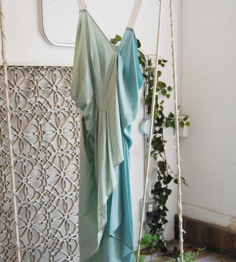 SHIROMA 20-21A/W pin tuck drapey dress