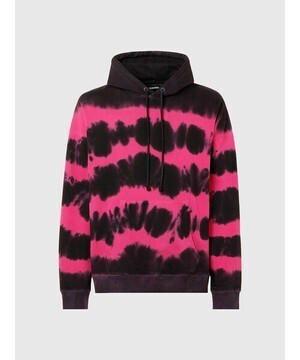 DIESEL メンズ スウェット パーカー プルオーバー タイダイ プリント ルーズフィット