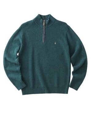 Hush Puppies ラムハーフZIPセーター