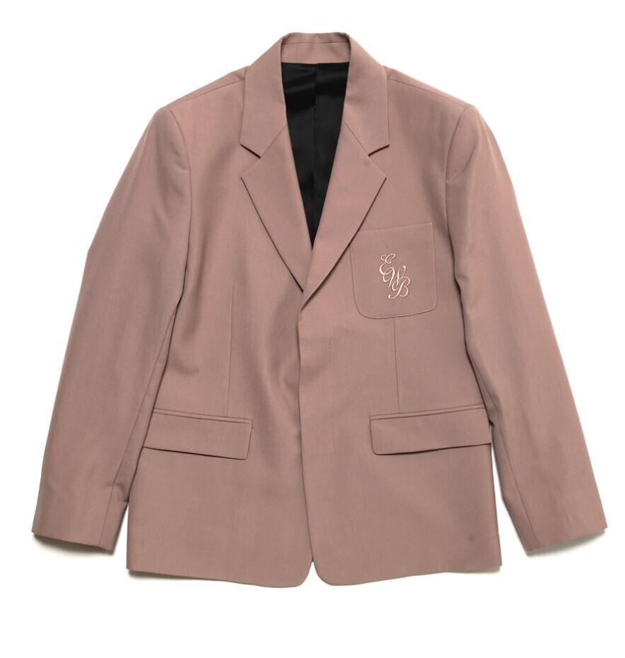 ERNEST W. BAKER EWB EMBROIDERED BLAZER DUSTY