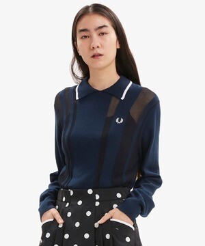 FRED PERRY Stripe Knitted Polo