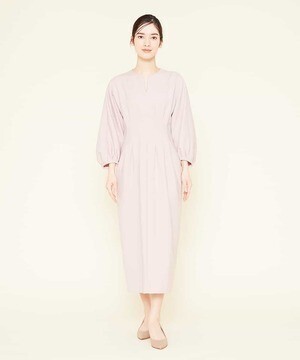 Sybilla ウエストシェイプダブルクロスワンピース