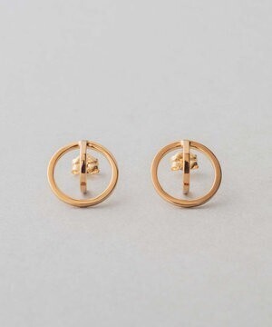 ete ライトアングル サークル ピアス