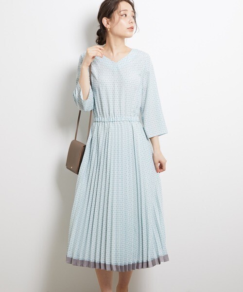 ROPE' PICNIC ジオメトリックパネルワンピース
