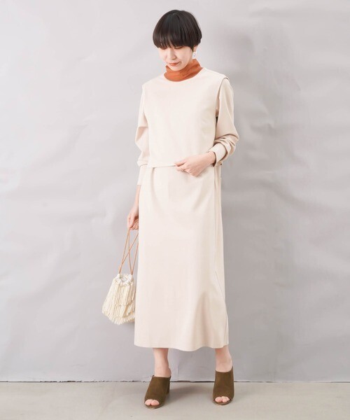 LUCA/LADY LUCK LUCA LC/LLL シアーハイネックワンピース