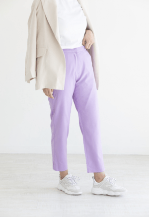 mite colour tapered pants