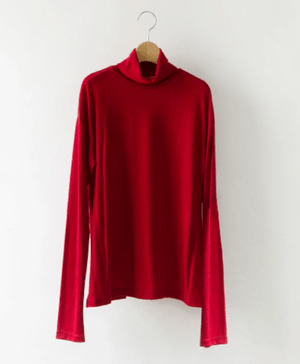 MANON CLEAR WOOL HI-NECK TEE