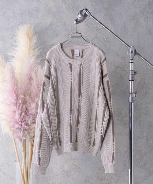 CASPER JOHN Vintage Jacquard Knit/ビンテージジャガードニット