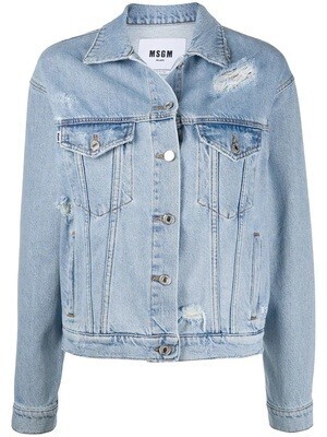 MSGM ダメージ デニムジャケット
