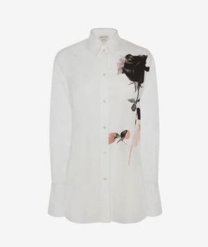 Alexander McQueen 関税送料込 Alexander McQueen ローズ ポプリンシャツ (alexander mcqueen/ブラウス・シャツ) 651089QCAB39061【BUYMA】