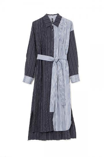 AULA AILA STRIPE SHIRT DRESS