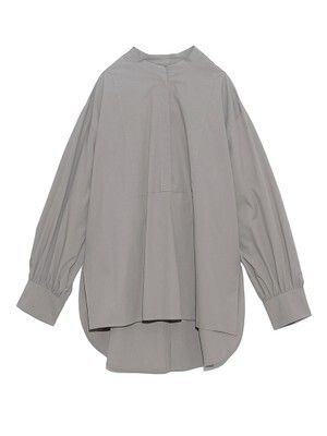 FRAY I.D バンドカラーバックデザインシャツ