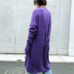 EACH BACK LACE UP LONG CD〈PURPLE〉
