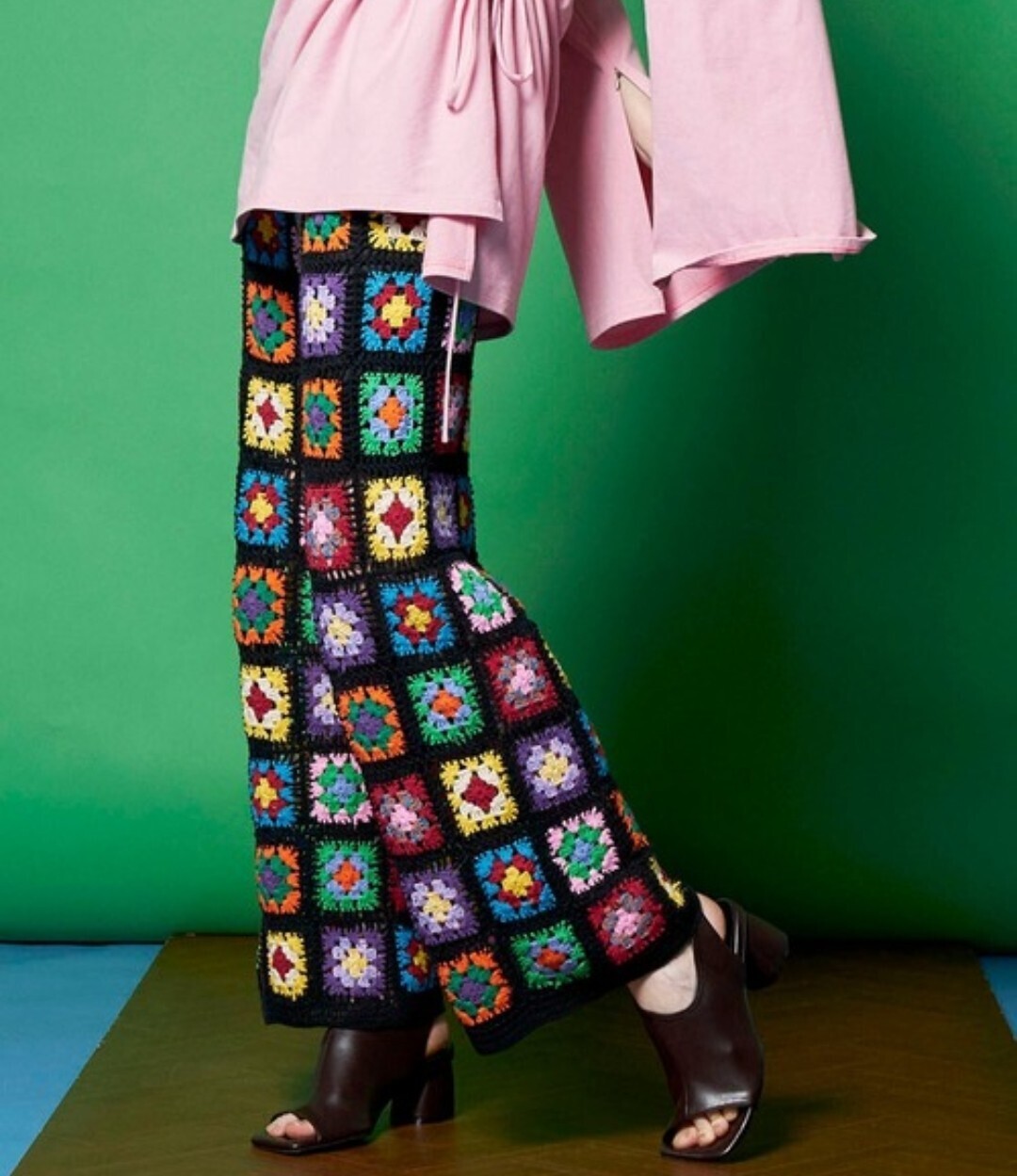 MAISON SPECIAL クロシェニットパンツ