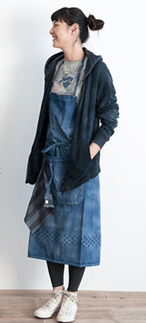 Simply STAR DENIM APRON (Long)