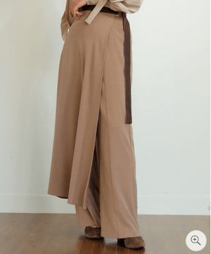 LADYMADE スカートベルトレイヤードパンツ