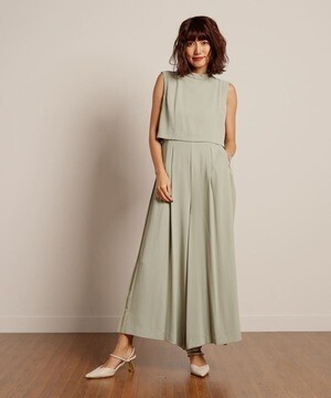 LADYMADE BACKプリーツロンパース