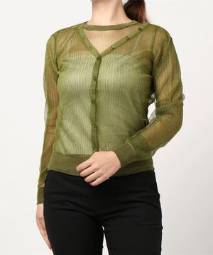 LADYMADE シースルーリブニットアンサンブル