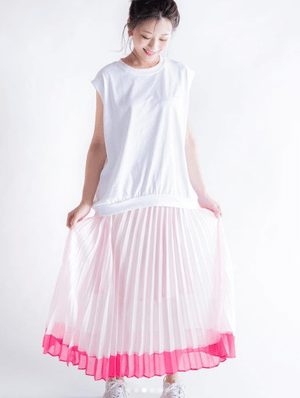 mite bicolor pleats sk