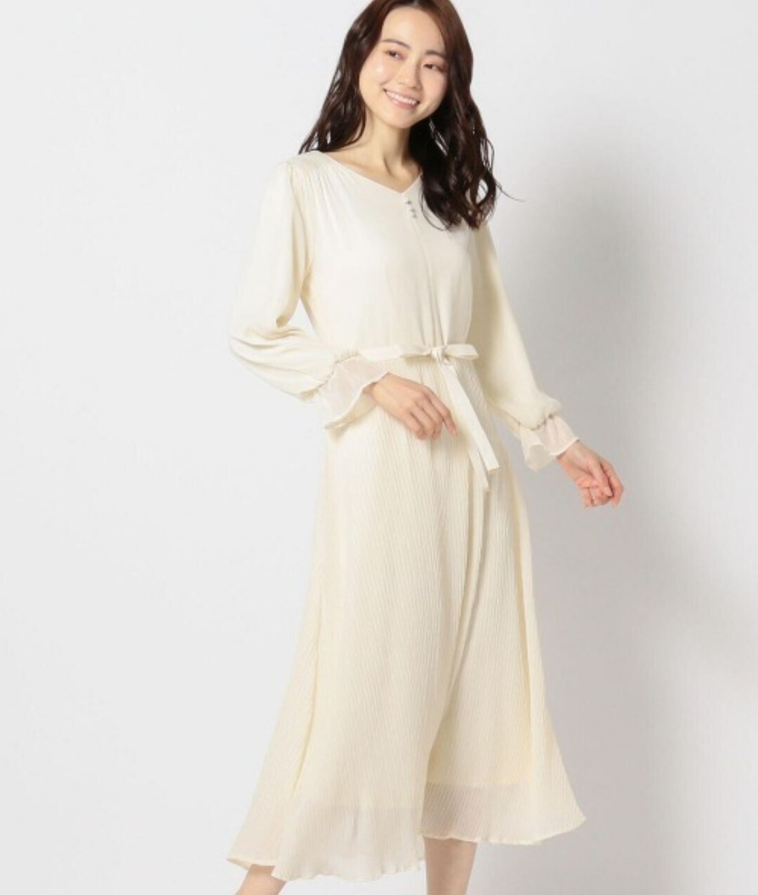 MISCH MASCH ヘリンボーンプリーツワンピース