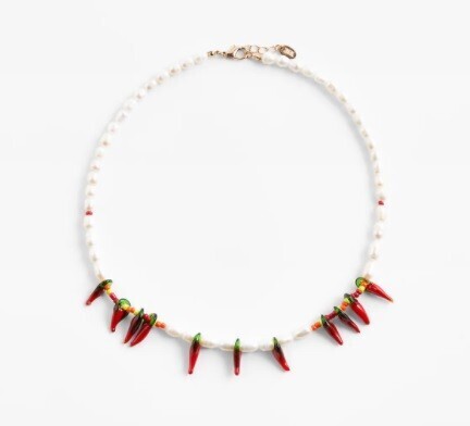 ZARA チリモチーフ ネックレス