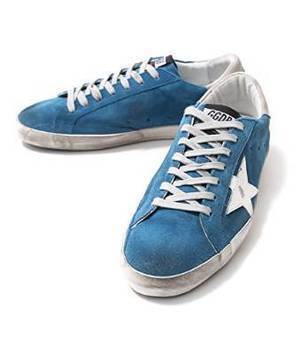 Golden Goose SNEAKERS SUPER STAR-BLUE SKYWHITE STAR