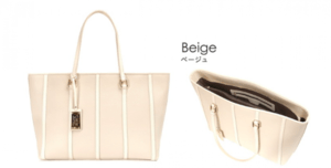 Clelia [Clelia/クレリア] トートバッグ レディース ストライプ チャーム付き Bellezza/ベレッサ CL-22128-4