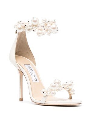JIMMY CHOO Maisel 100 パールトリム サンダル