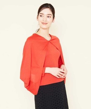 Sybilla コットンシルクケープニット