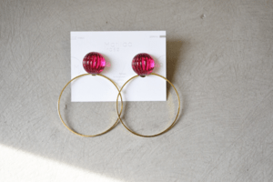Matilda rose vintage skinny hoop/イヤリング