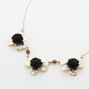 raffia ダリアネックレス