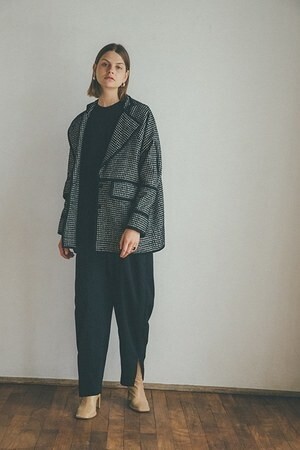 CLANE MIX HOUNDSTOOTH LINE JACKET