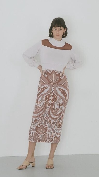 RELDI PAISLEY KNIT DRESS