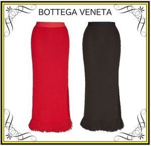 Bottega Veneta 【BOTTEGA VENETA】コットンメッシュ ロングスカート (BOTTEGA VENETA/スカート) 651244V0FU02113 651244V0FU06144【BUYMA】