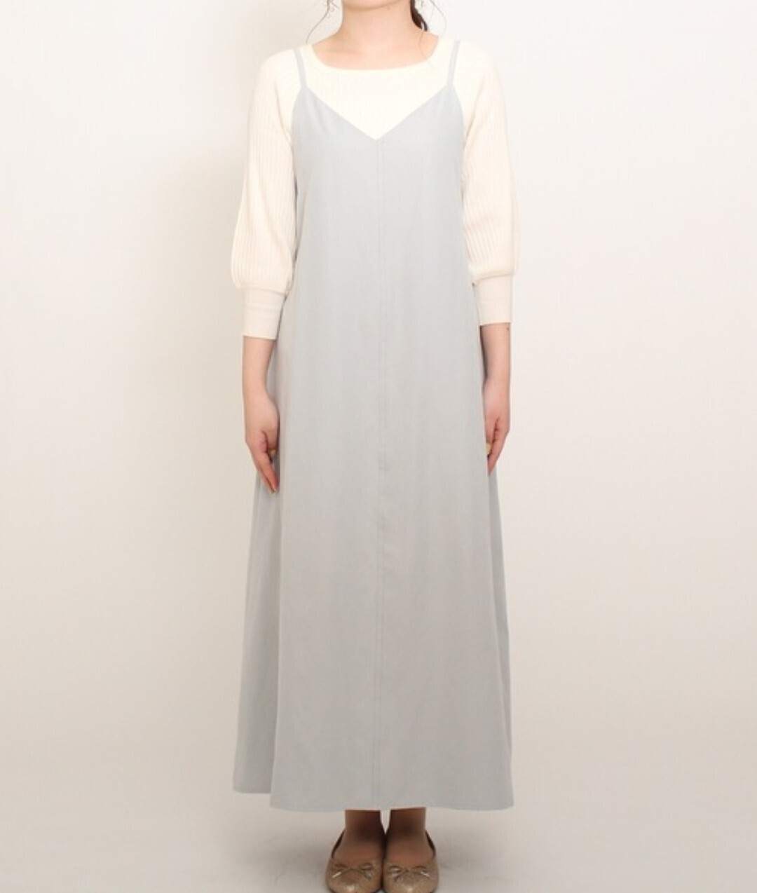 ASTORIA ODIER キャミワンピース×ニットプルオーバー　【セットアイテム】