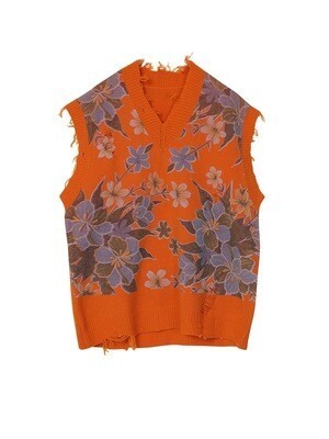 JNBY Sleeveless Mexican Flower Sweater - JNBY Online Store