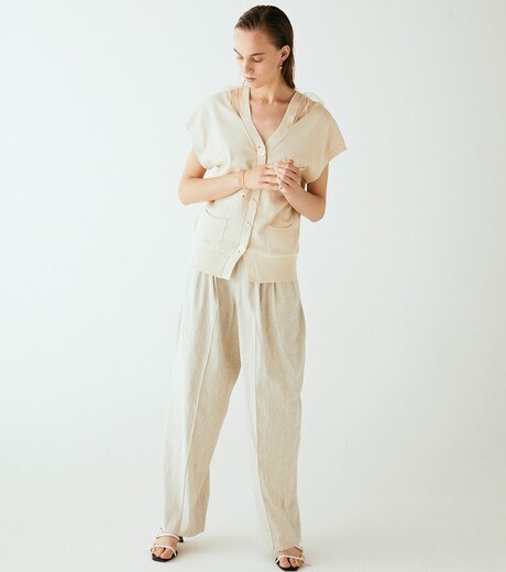 IRENE Three Tuck Trousers