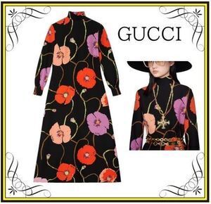 GUCCI 【GUCCI】ケン・スコット  ロングスリーブドレス　ワンピース (GUCCI/ワンピース) 648921 ZAGIC 1072【BUYMA】
