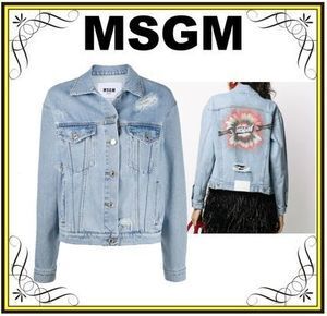 MSGM 【MSGM】バックプリント　デニムジャケット (MSGM/ジャケット) 2842MDH148LX207486【BUYMA】