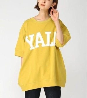 eversince YALEビックロゴ・ボックス型スウェット・半袖
