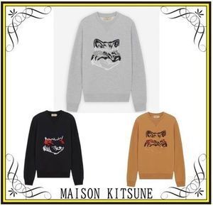 MAISON KITSUNE 【MAISON KITSUNE】BIG FOX EMBROIDERY スウェットシャツ (MAISON KITSUNE/スウェット・トレーナー) SKU GM00339KM0017-GRM SKU GM00339KM0017-BK SKU GM00339KM0017-CA【BUYMA】