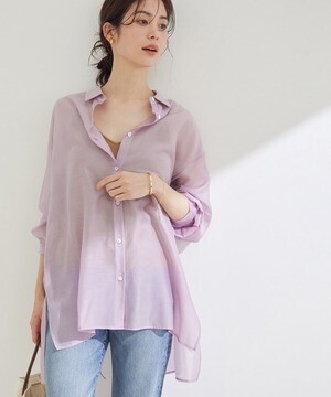 ROPE' 3WAYバックスリットシアーシャツ