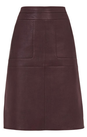 BCBG MAXAZRIA Margaux Faux-Leather A-Line Skirt